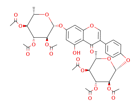genistein 4',7-di-O-(tri-O-acetyl-β-L-quinovopyranoside)