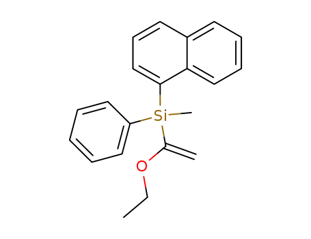 Molecular Structure of 138380-27-5 ((1-ethoxyethenyl)methyl(naphth-1-yl)phenylsilane)