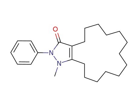 Molecular Structure of 75446-69-4 (2-phenyl-1-methyl-4,5-tridecamethylenepyrazol-3-one)