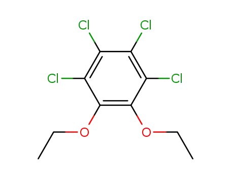 Molecular Structure of 124391-51-1 (1,2,3,4-Tetrachloro-5,6-diethoxy-benzene)
