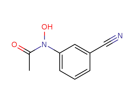 Molecular Structure of 80584-66-3 (Acetamide, N-(3-cyanophenyl)-N-hydroxy-)