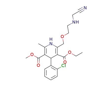 <<2-<<4-(2-chlorophenyl)-3-(ethoxycarbonyl)-5-(methoxycarbonyl)-6-methyl-1,4-dihydropyrid-2-yl>methoxy>ethyl>amino>acetonitrile
