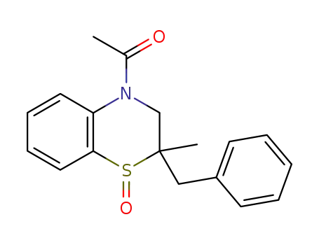 4-acetyl-2-benzyl-2-methyl-2,3-dihydro-4H-1,4-benzothiazine 1-oxide