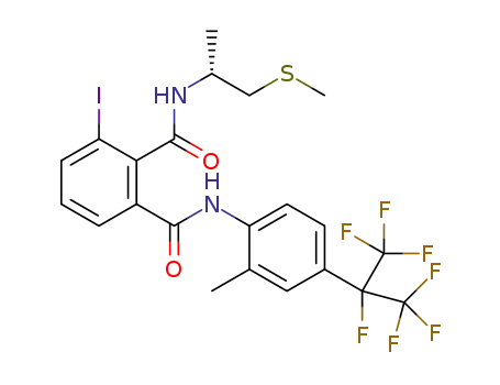 Molecular Structure of 272452-68-3 (C<sub>22</sub>H<sub>20</sub>F<sub>7</sub>IN<sub>2</sub>O<sub>2</sub>S)