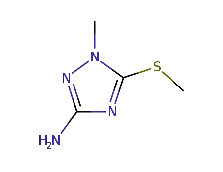 Molecular Structure of 84827-78-1 (3-AMINO-1-METHYL-5-METHYLTHIO-1,2,4-TRIAZOLE)