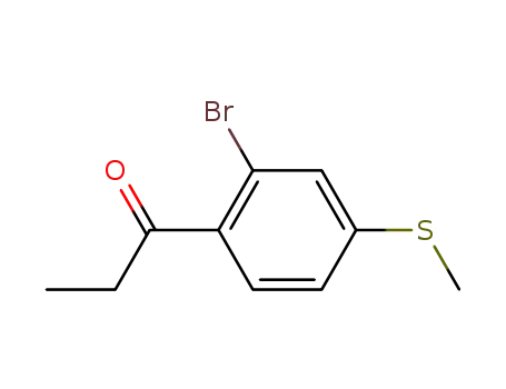 1-Propanone, 1-[2-bromo-4-(methylthio)phenyl]-