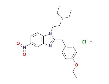 1-(2-Diethylaminoethyl)-2-(p-ethoxybenzyl)-5-nitrobenzimidazole hydrochloride