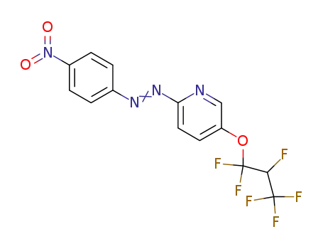 Molecular Structure of 110861-11-5 ([5-(1,1,2,3,3,3-Hexafluoro-propoxy)-pyridin-2-yl]-(4-nitro-phenyl)-diazene)