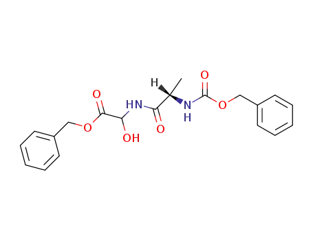Molecular Structure of 89625-83-2 (Glycine, 2-hydroxy-N-[N-[(phenylmethoxy)carbonyl]-L-alanyl]-,
phenylmethyl ester)
