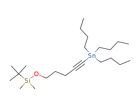 Molecular Structure of 123027-88-3 (Silane, (1,1-dimethylethyl)dimethyl[[5-(tributylstannyl)-4-pentynyl]oxy]-)