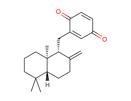 39707-56-7,2-[[(1S,4aα)-2-Methylene-5,5,8aβ-trimethyldecahydronaphthalene-1-yl]methyl]-1,4-benzoquinone,2-((1R,4aR,8aR)-5,5,8a-Trimethyl-2-methylene-decahydro-naphthalen-1-ylmethyl)-[1,4]benzoquinone;zonarone;