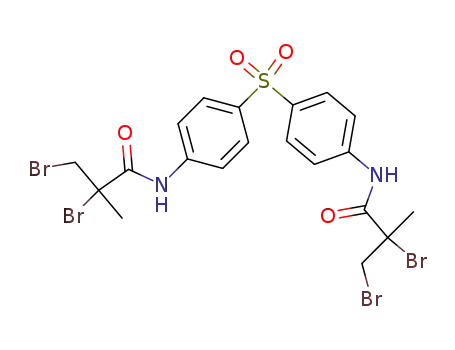 Molecular Structure of 82820-79-9 (2,3-Dibromo-N-{4-[4-(2,3-dibromo-2-methyl-propionylamino)-benzenesulfonyl]-phenyl}-2-methyl-propionamide)