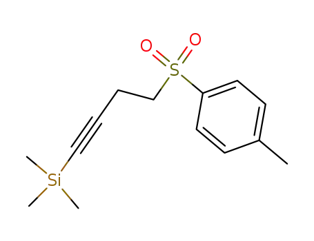 Molecular Structure of 137917-97-6 (Silane, trimethyl[4-[(4-methylphenyl)sulfonyl]-1-butynyl]-)
