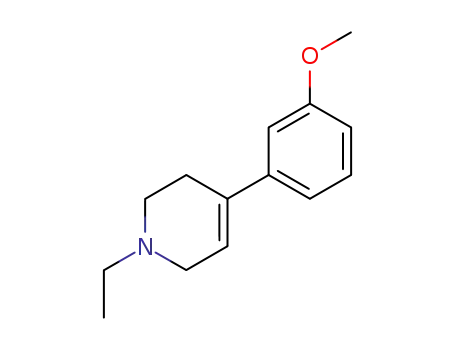 Molecular Structure of 102538-16-9 (1-ethyl-4-(3-methoxyphenyl)-1,2,3,6-tetrahydropyridine)