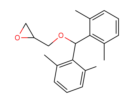 Molecular Structure of 19574-85-7 (Oxirane, [[bis(2,6-dimethylphenyl)methoxy]methyl]- (9CI))