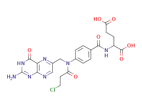 Molecular Structure of 80402-33-1 (N-(4-{[(2-amino-4-oxo-1,4-dihydropteridin-6-yl)methyl](3-chloropropanoyl)amino}benzoyl)glutamic acid)