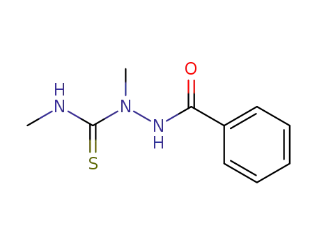 Molecular Structure of 7112-01-8 (Benzoic acid, 2-methyl-2-[(methylamino)thioxomethyl]hydrazide)