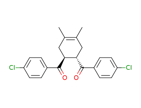 Molecular Structure of 5465-45-2 ([6-(4-chlorobenzoyl)-3,4-dimethyl-1-cyclohex-3-enyl]-(4-chlorophenyl)m ethanone)