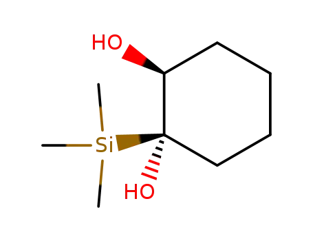 Molecular Structure of 61580-71-0 (1,2-Cyclohexanediol, 1-(trimethylsilyl)-, cis-)