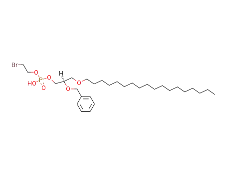 Phosphoric acid, mono(2-bromoethyl)
mono[3-(octadecyloxy)-2-(phenylmethoxy)propyl] ester, (R)-