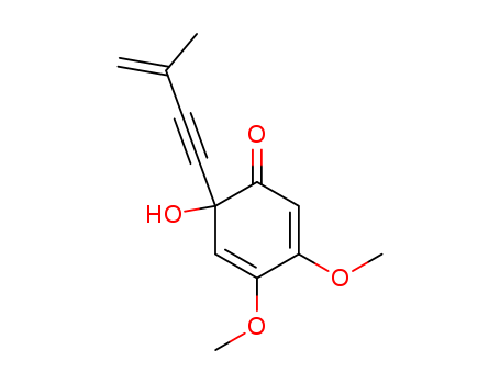 82511-11-3,6-hydroxy-3,4-dimethoxy-6-(3-methylbut-3-en-1-yn-1-yl)cyclohexa-2,4-dien-1-one,