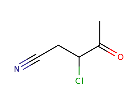 Molecular Structure of 79707-09-8 (Pentanenitrile, 3-chloro-4-oxo-)