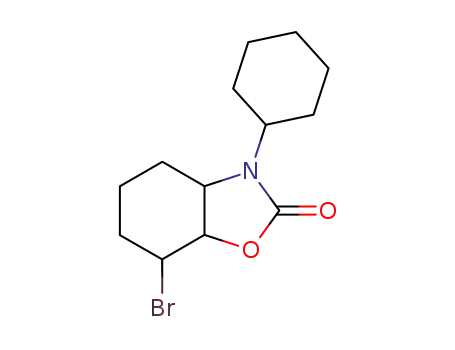Molecular Structure of 88281-72-5 (2(3H)-Benzoxazolone, 7-bromo-3-cyclohexylhexahydro-)
