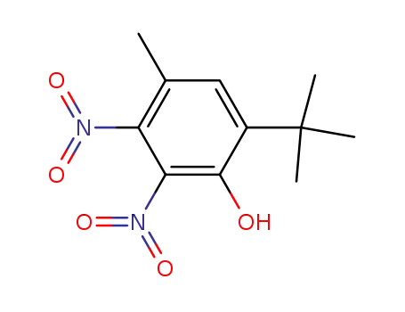 Molecular Structure of 103059-09-2 (Phenol, 6-(1,1-dimethylethyl)-4-methyl-2,3-dinitro-)