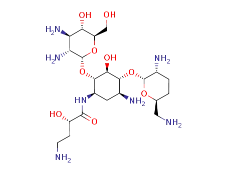 Molecular Structure of 147920-22-7 (2''-amino-2''-deoxyarbekacin)