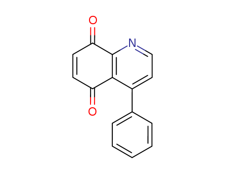 Molecular Structure of 199281-61-3 (5,8-Quinolinedione, 4-phenyl-)