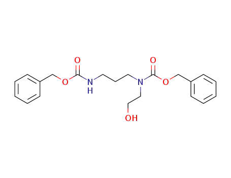 Molecular Structure of 142253-82-5 ({3-[Benzyloxycarbonyl-(2-hydroxy-ethyl)-amino]-propyl}-carbamic acid benzyl ester)