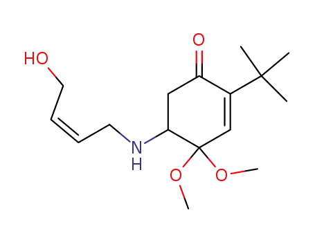 2-tert-Butyl-5-((Z)-4-hydroxy-but-2-enylamino)-4,4-dimethoxy-cyclohex-2-enone