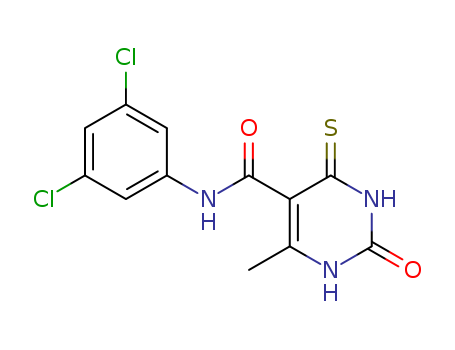 5-Pyrimidinecarboxamide, N-(3,5-dichlorophenyl)-1,2,3,4-tetrahydro-6-methyl-2-oxo-4-thioxo-