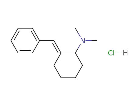 Molecular Structure of 114506-92-2 ((2E)-N,N-dimethyl-2-(phenylmethylidene)cyclohexanamine hydrochloride)