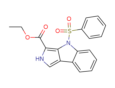 ETHYL 8-BENZENESULFONYL-2,8-DIHYDRO-2,8-DIAZA-CYCLOPENTA[A]INDENE-1-CARBOXYLATE