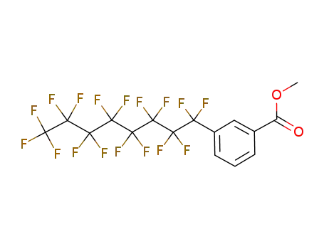 Molecular Structure of 80791-11-3 (Benzoic acid, 3-(heptadecafluorooctyl)-, methyl ester)