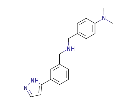 Dimethyl-(4-{[3-(2H-pyrazol-3-yl)-benzylamino]-methyl}-phenyl)-amine