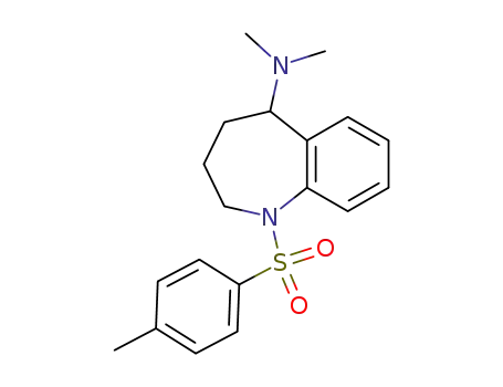 Molecular Structure of 181210-18-4 (2,3,4,5-Tetrahydro-N,N-dimethyl-1-[(4-methylphenyl)sulfonyl]-1H-1-benzazepin-5-amine)