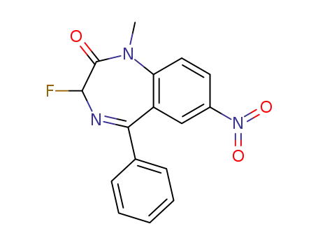 2H-1,4-Benzodiazepin-2-one,
3-fluoro-1,3-dihydro-1-methyl-7-nitro-5-phenyl-