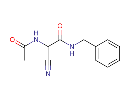 Acetamide, 2-(acetylamino)-2-cyano-N-(phenylmethyl)-
