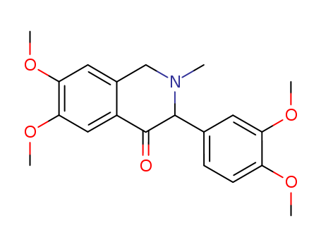 Molecular Structure of 133765-48-7 (4(1H)-Isoquinolinone,
3-(3,4-dimethoxyphenyl)-2,3-dihydro-6,7-dimethoxy-2-methyl-)