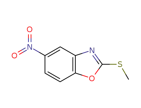 Molecular Structure of 2851-07-2 (5-NITRO-2-THIOMETHYL BENZOXAZOLE)