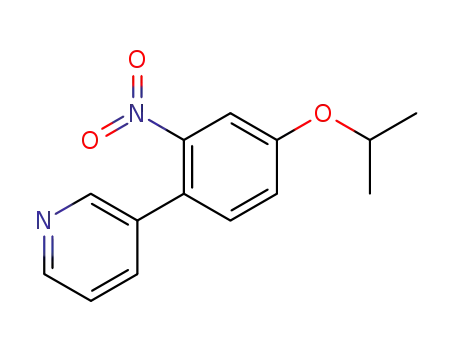 Molecular Structure of 158461-41-7 (3-(4-isopropoxy-2-nitrophenyl)pyridine)