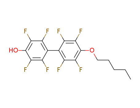 Molecular Structure of 127981-72-0 (4-Hydroxy-4'-pentoxy-2,2',3,3',5,5',6,6'-octafluorobiphenyl)