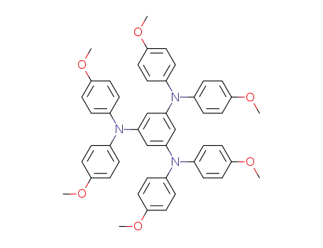Molecular Structure of 126738-30-5 (1,3,5-Benzenetriamine, N,N,N',N',N'',N''-hexakis(4-methoxyphenyl)-)