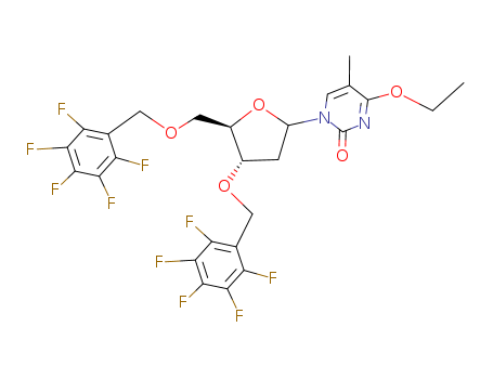 99268-61-8,1-[2-deoxy-3,5-bis-O-(pentafluorobenzyl)-beta-D-erythro-pentofuranosyl]-4-ethoxy-5-methylpyrimidin-2(1H)-one,