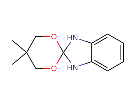 Molecular Structure of 128773-29-5 (Spiro[2H-benzimidazole-2,2'-[1,3]dioxane], 1,3-dihydro-5',5'-dimethyl-)