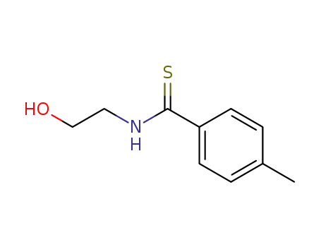 Molecular Structure of 53724-42-8 (Benzenecarbothioamide, N-(2-hydroxyethyl)-4-methyl-)