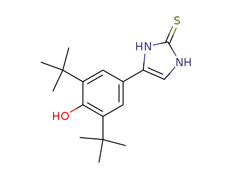 Molecular Structure of 84203-45-2 (2H-Imidazole-2-thione,
4-[3,5-bis(1,1-dimethylethyl)-4-hydroxyphenyl]-1,3-dihydro-)