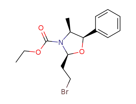 (2S,4S,5R)-2-(2'-bromoethyl)-N-ethoxycarbonyl-5-phenyl-4-methyl-1,3-oxazolidine